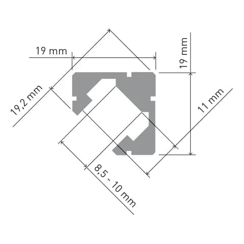 45 Alu Eckprofil – Bild 2